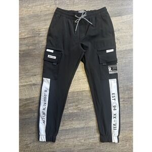 Rock Salt Black‎ Cargo Jogger Mens Small Military Urban Streetwear